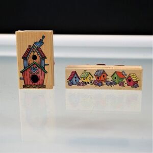 Easter Spring Stamps Sweetheart Birdhouses All Night Media Rubber Stampede